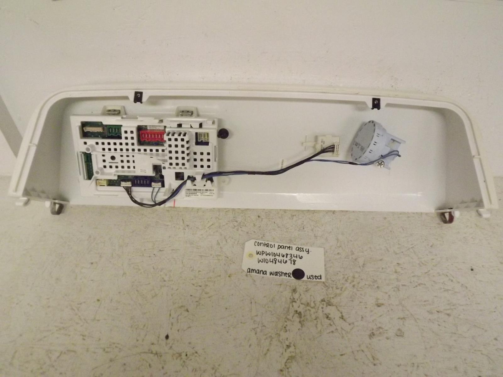 Amana Washer WPW10468346 W10484678 Control Panel Assembly Used Amana Washer WPW10468346 W10484678 Control Panel Assembly Used